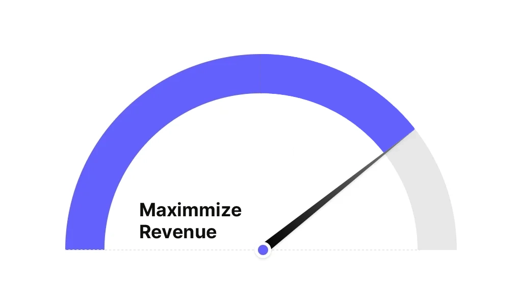 Less fee to maximize revenue