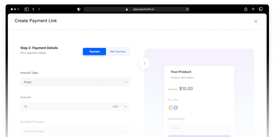 Crypto Payment Links