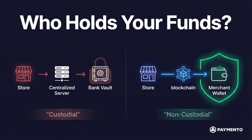 custodial vs non-custodial crypto payment gateway