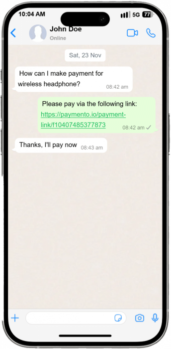 crypto payment link